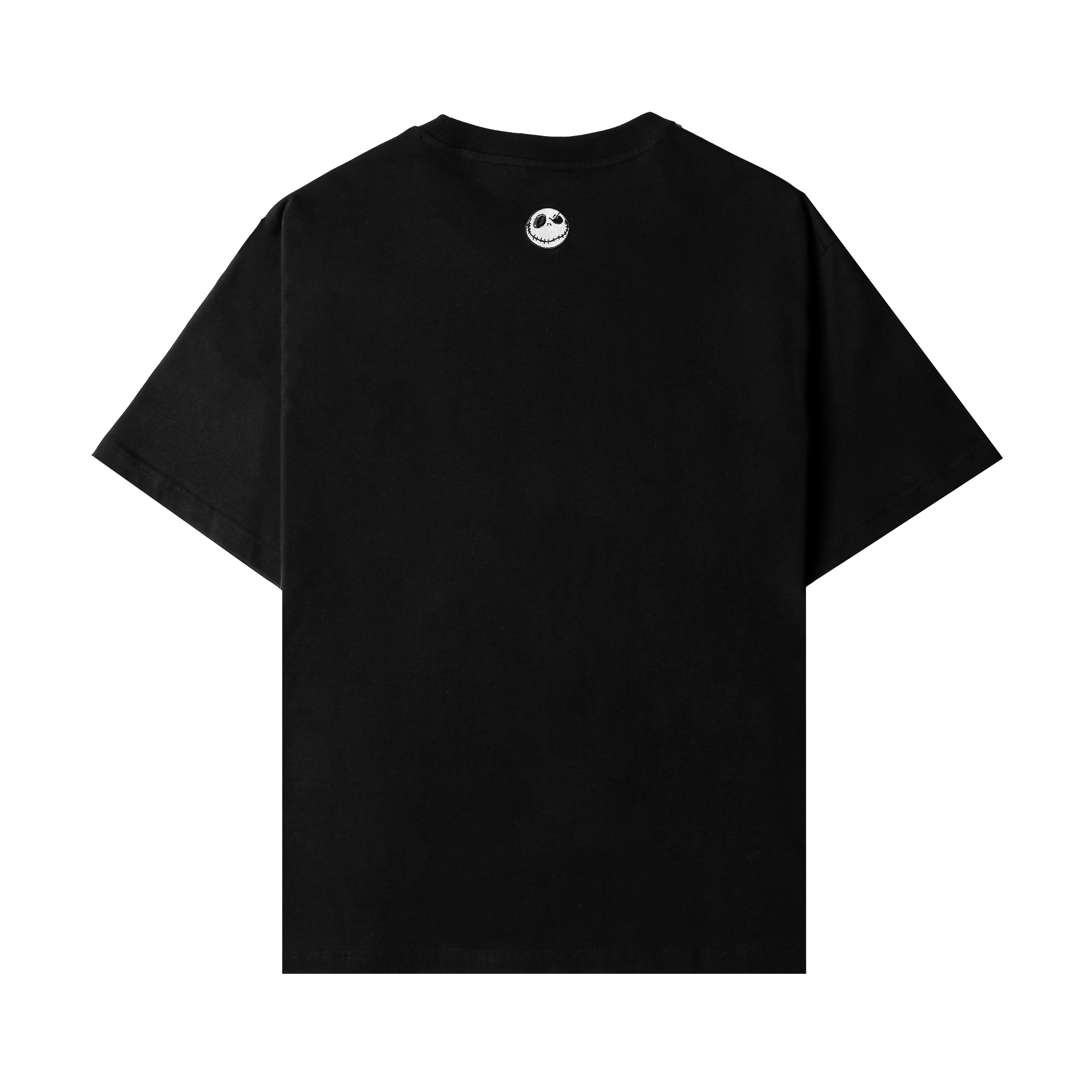 Black t-shirt featuring Jack Skellington against a full moon backdrop.