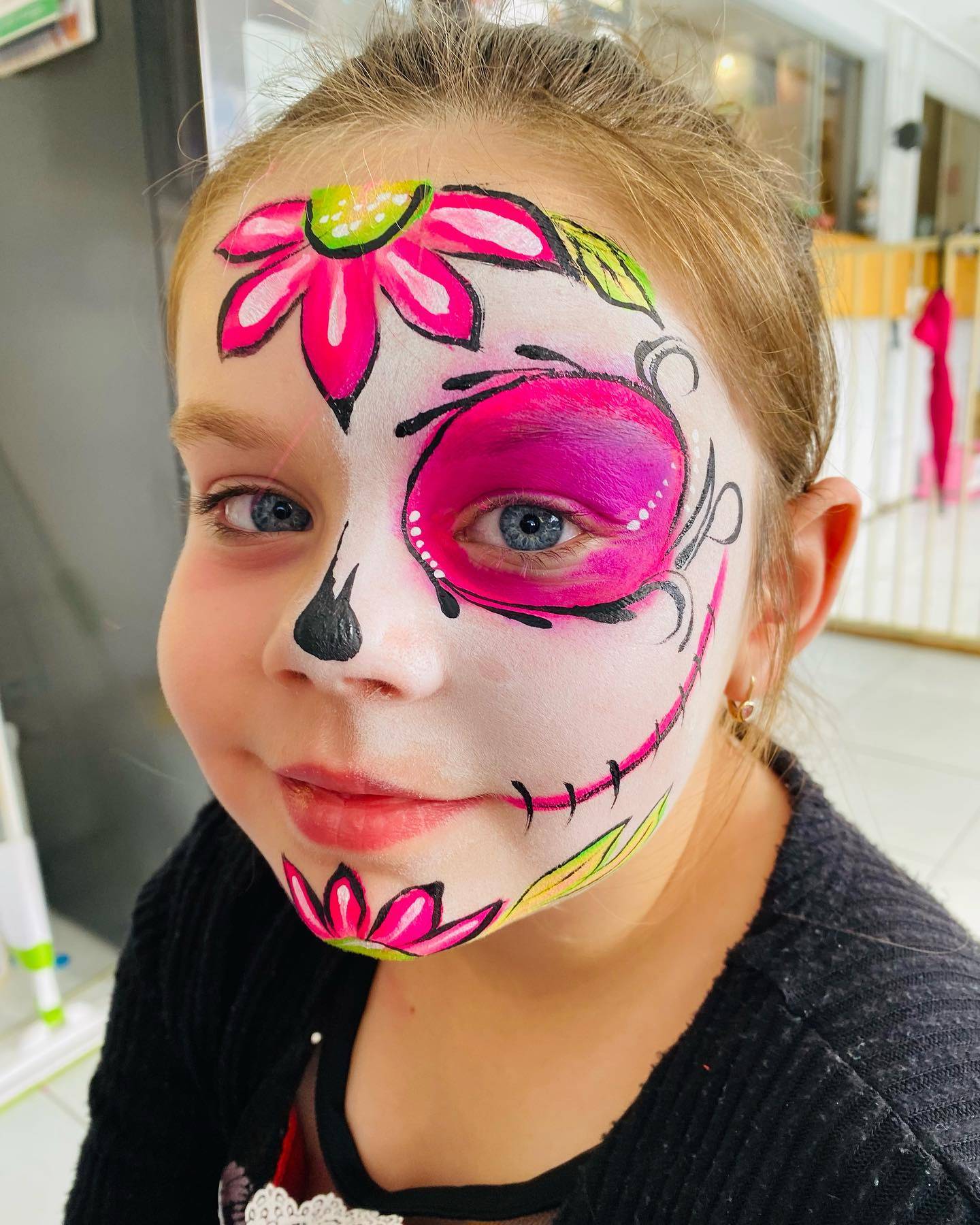 Simple Sugar Skull Face Paint