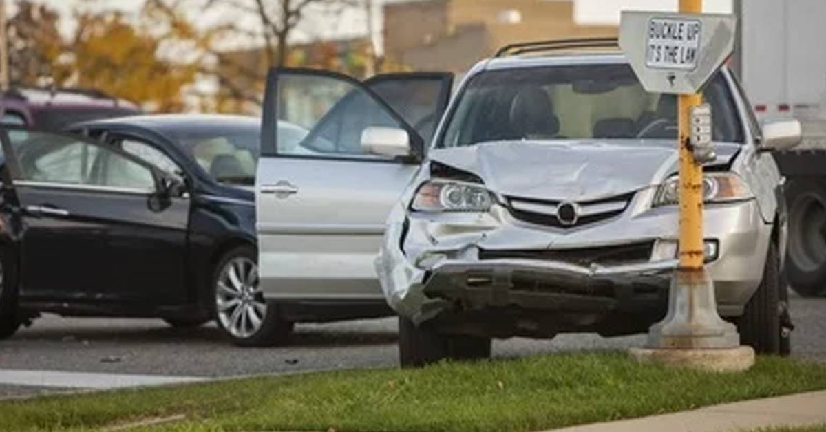 Crash at intersection