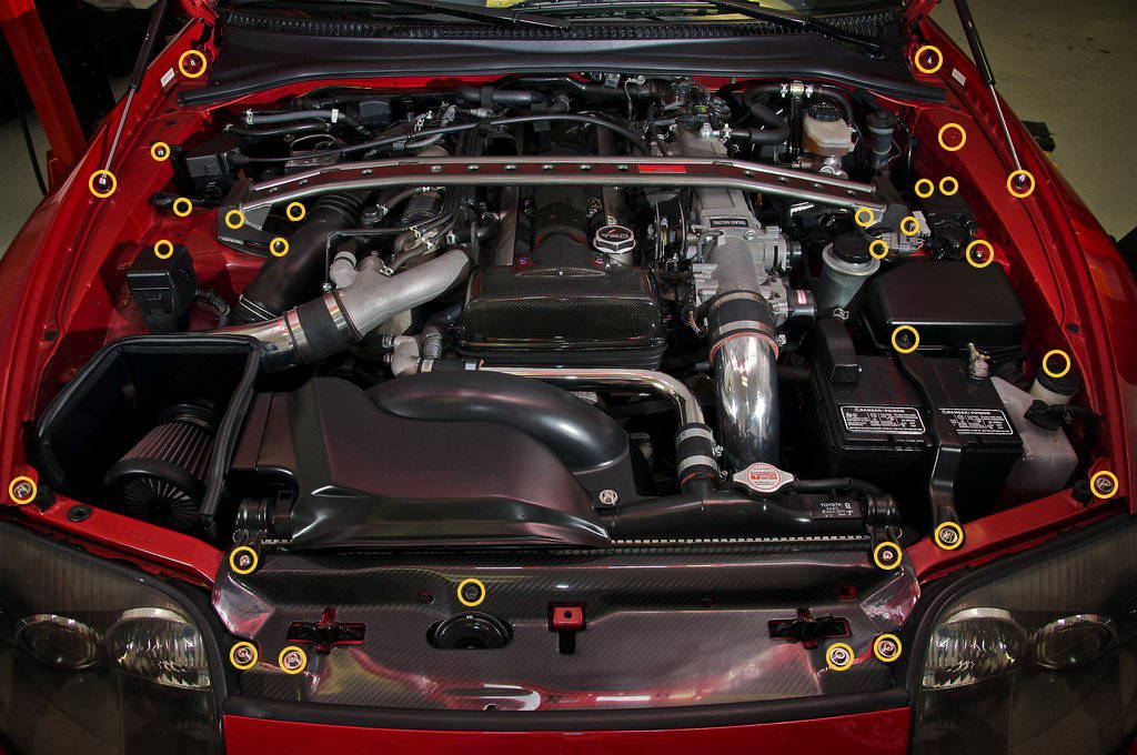 Toyota Supra Engine Bay