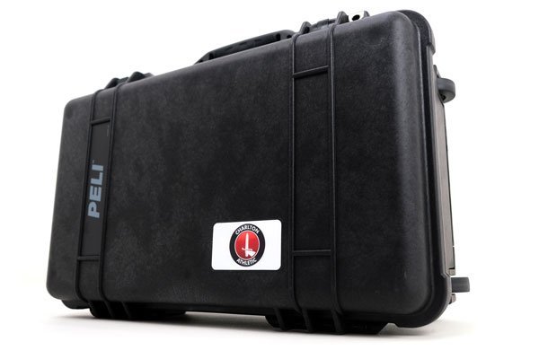 Black Peli 1510 case with custom decal