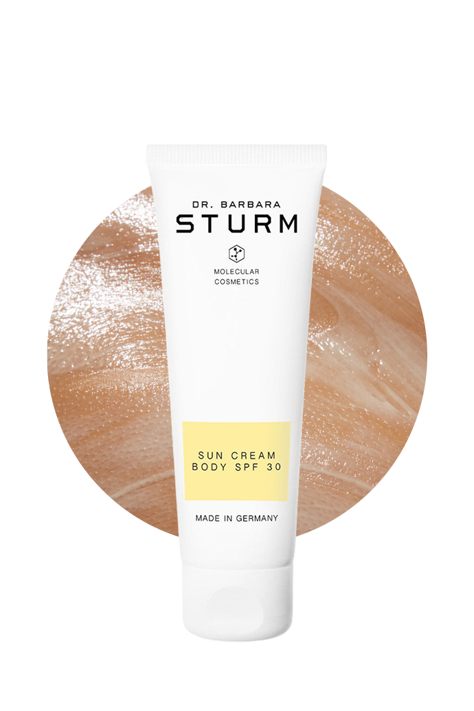Dr. Barbara Sturm sun cream body SPF 30 in a tube.