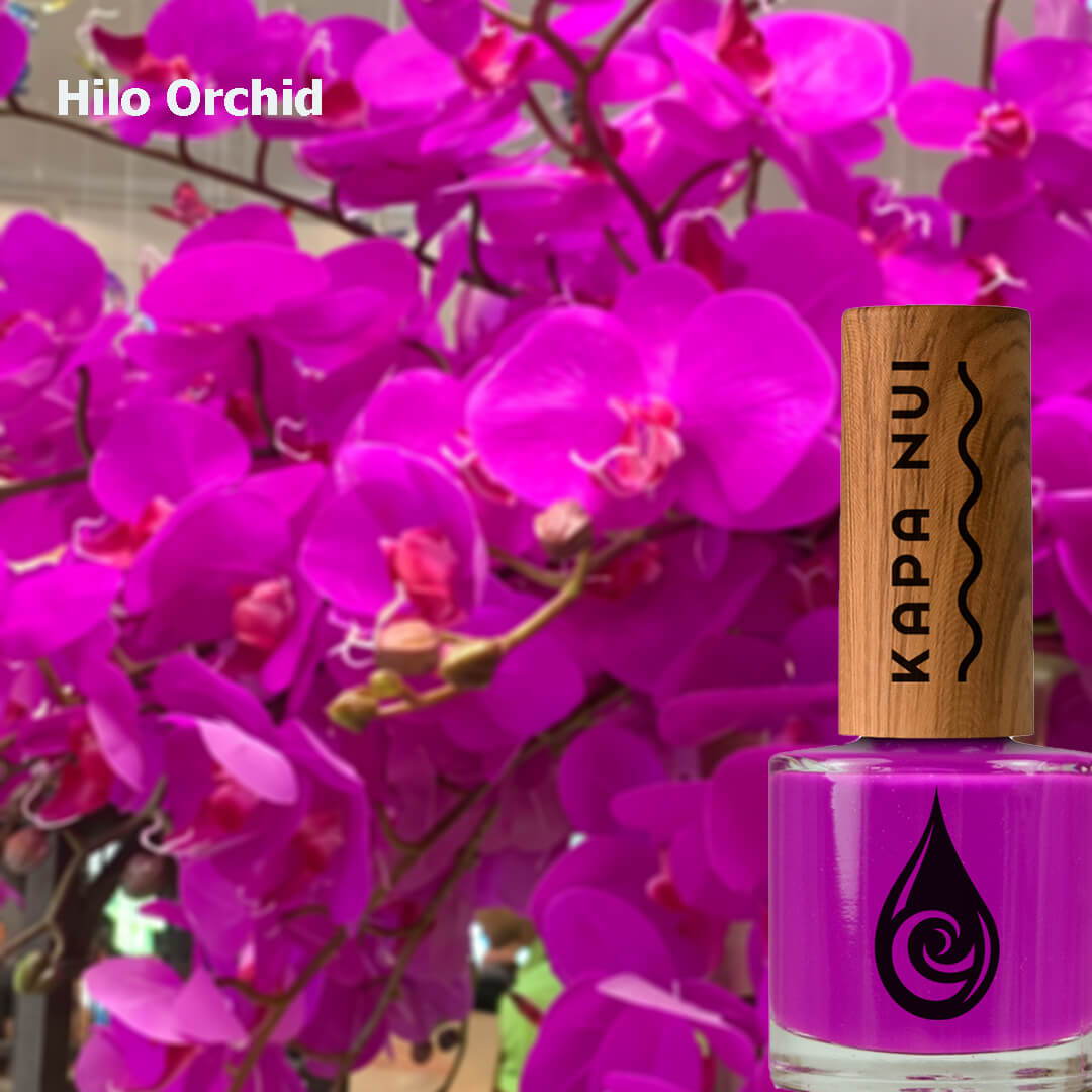 hilo orchid non toxic nail polish with orchids