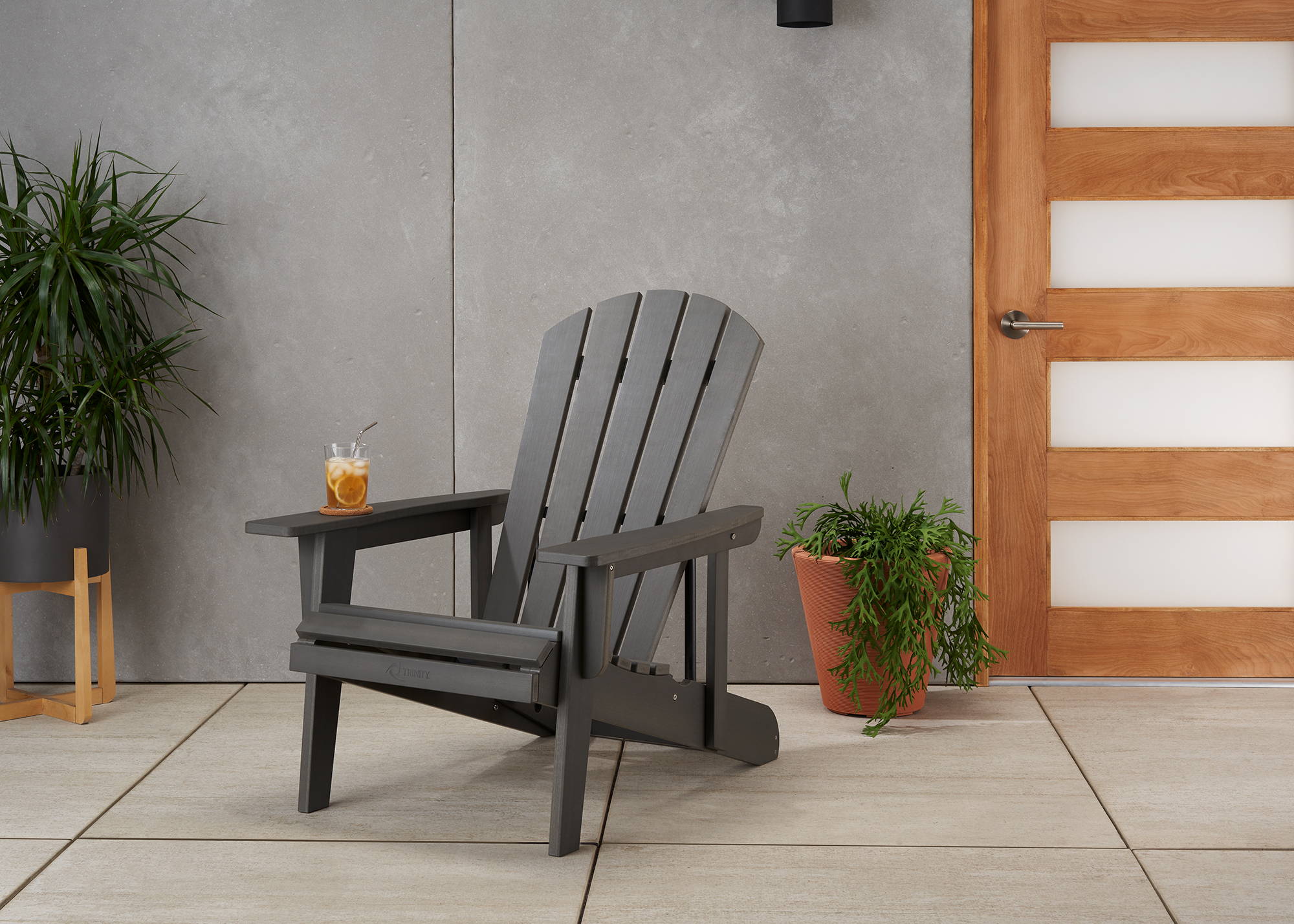 gray patio chair