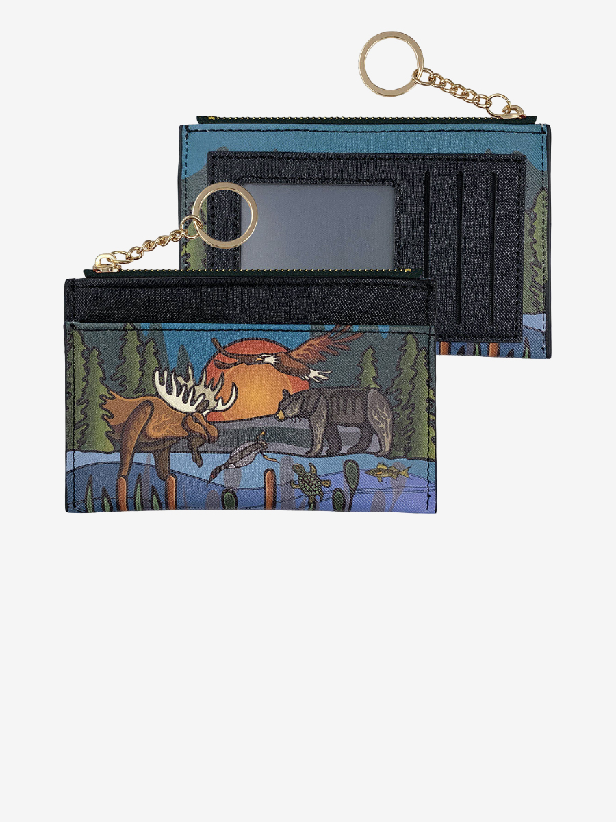All My Relatives Zippered Card Wallet by Storm Angeconeb