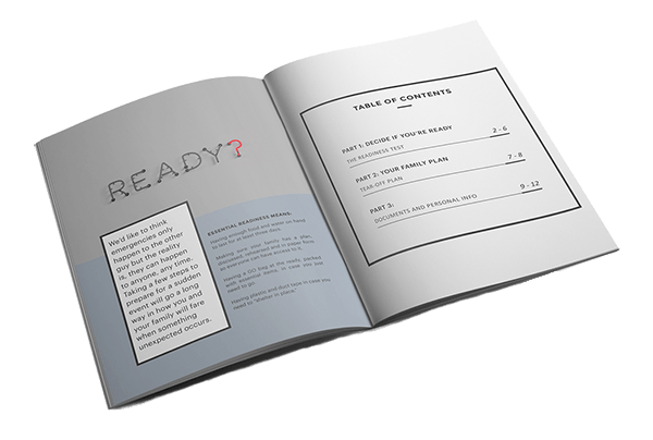 Readiness Playbook which shows you how to prepare and emergency evacuation plan