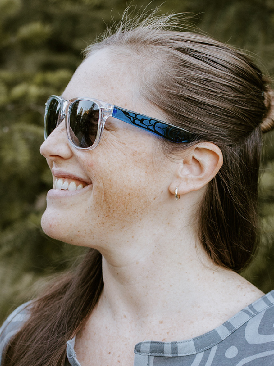 Feathers Sunglasses Clear Frames by Paul Windsor