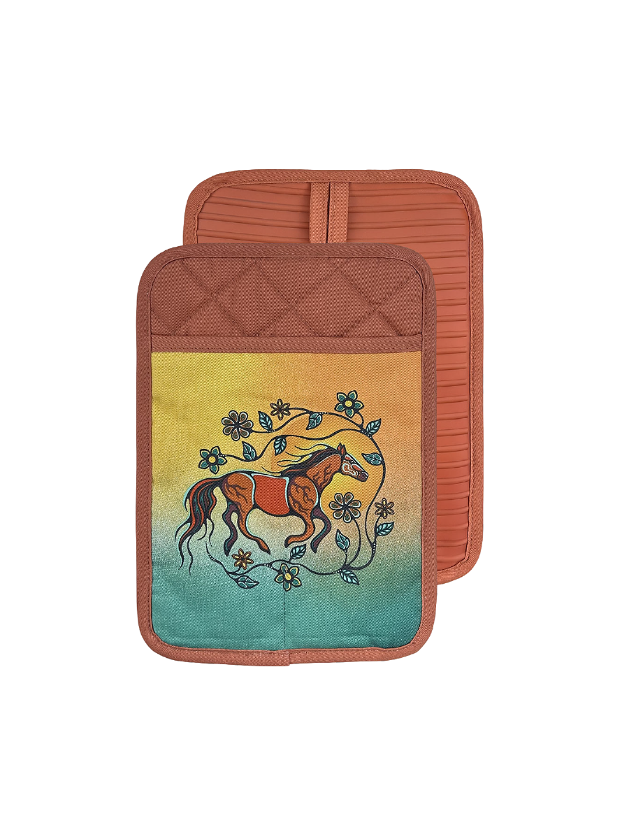 Horse (Bebezhigooganzhii) Oven Mitt