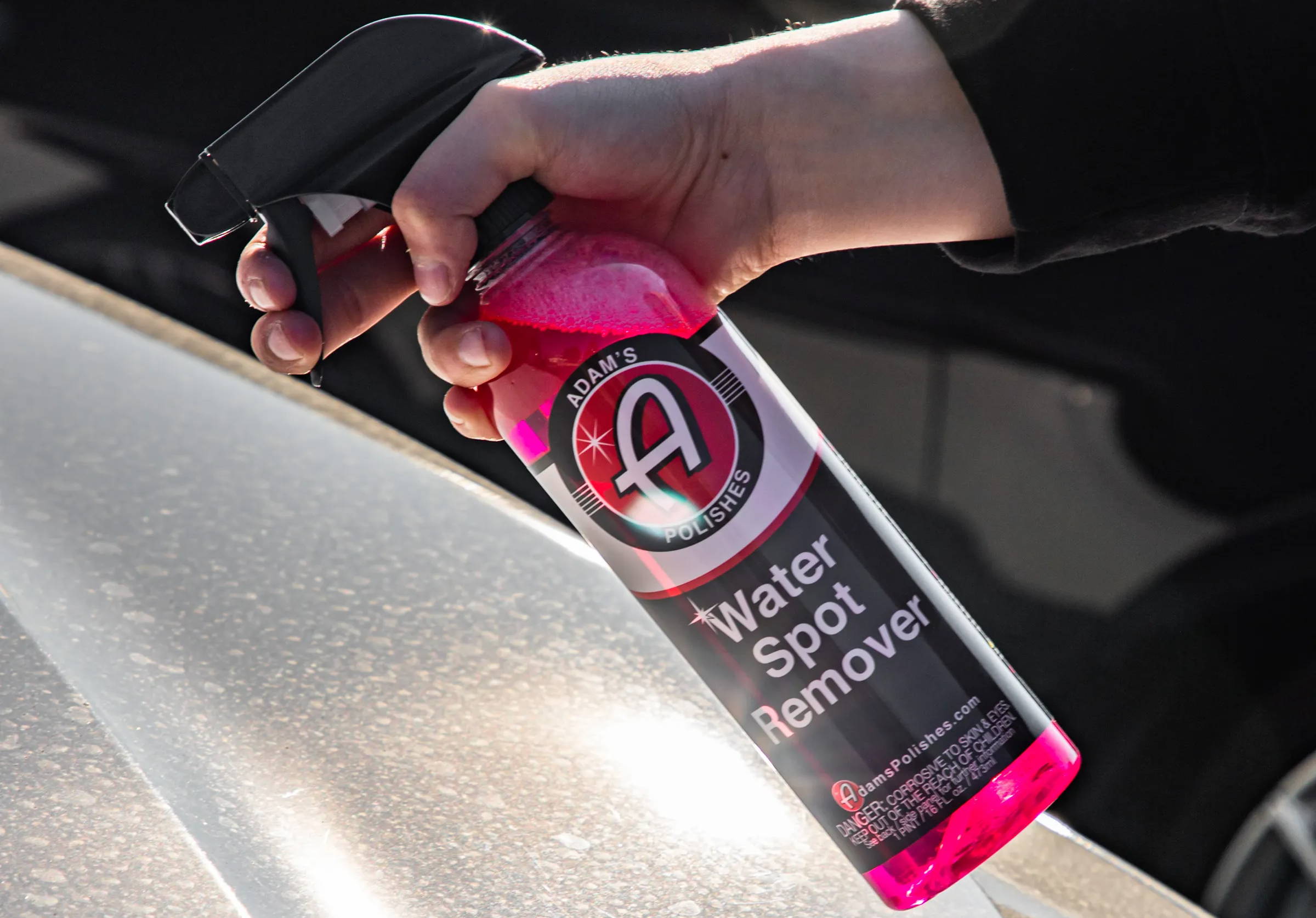  Adam's Polishes Water Spot Remover - Hard Water Stain Remover  For Glass, Shower doors, Paint, Windows, Car Detailing & More