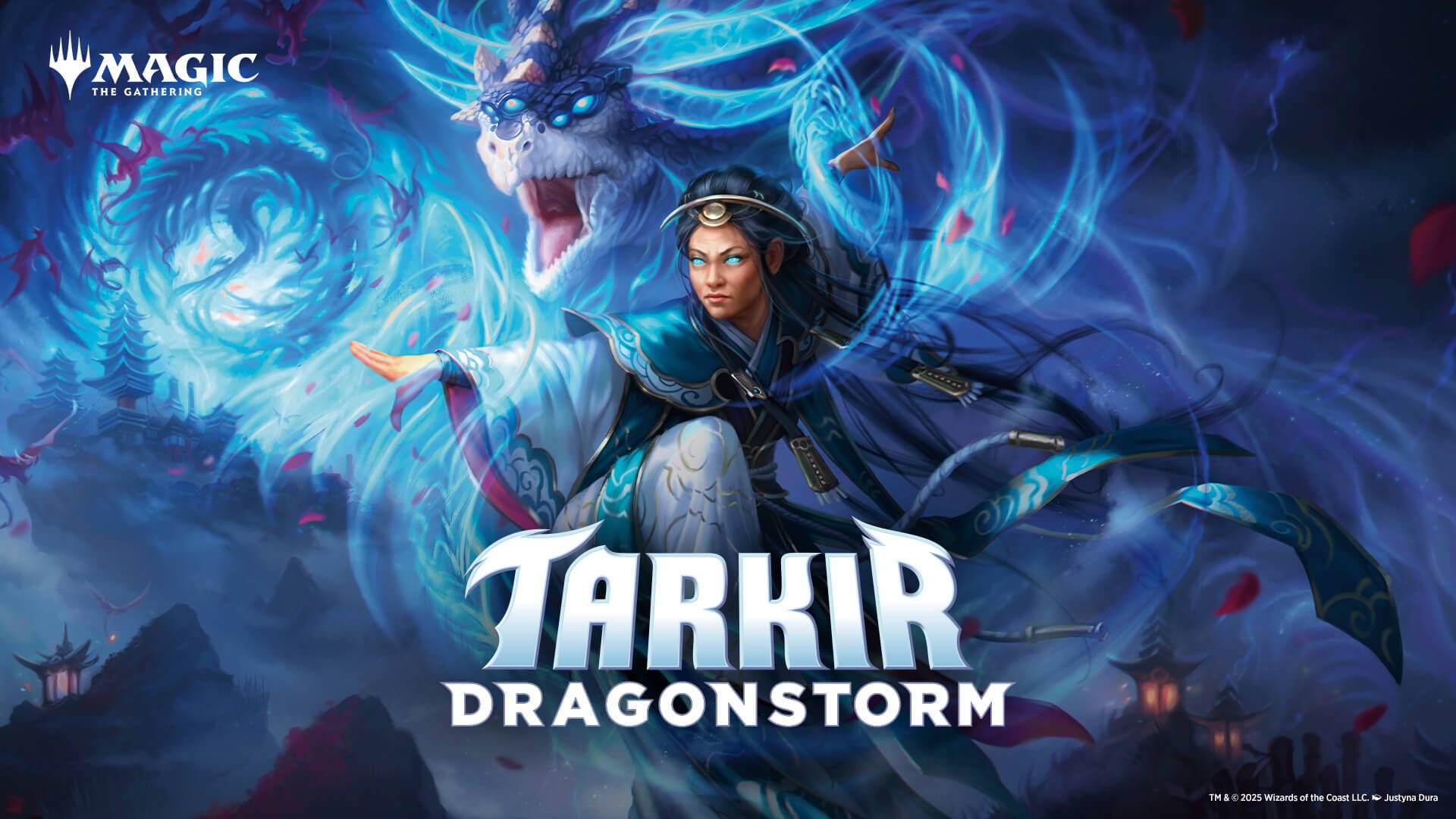 The logo for the set Tarkir Dragonstorm