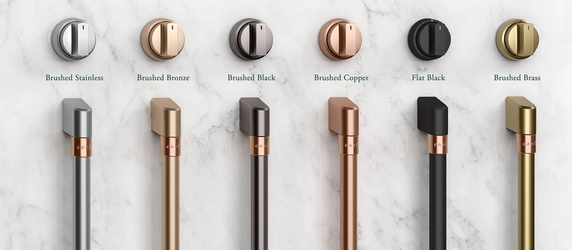Six Cafe hardware finishes handles and knobs