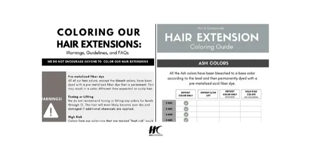 Prepare hair extensions for client appointments