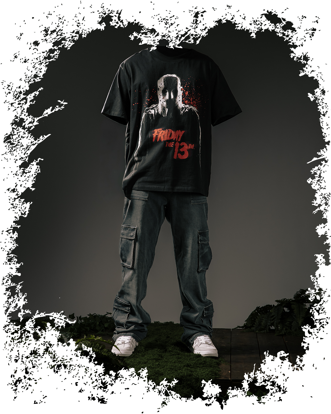 Black t-shirt with 