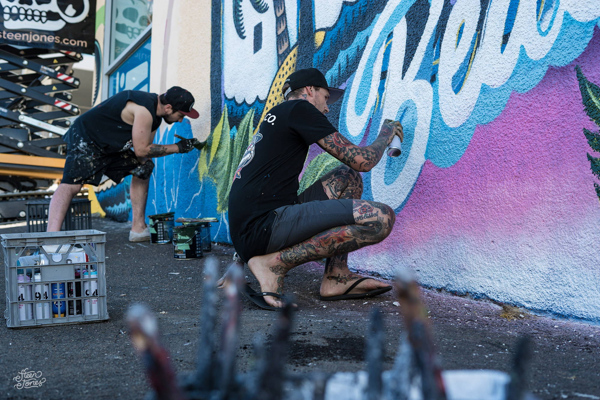 Steen Jones tattoo street artist Australia Authority Creative Alex Lehours Noahs Backpackers Hi from Bondi 