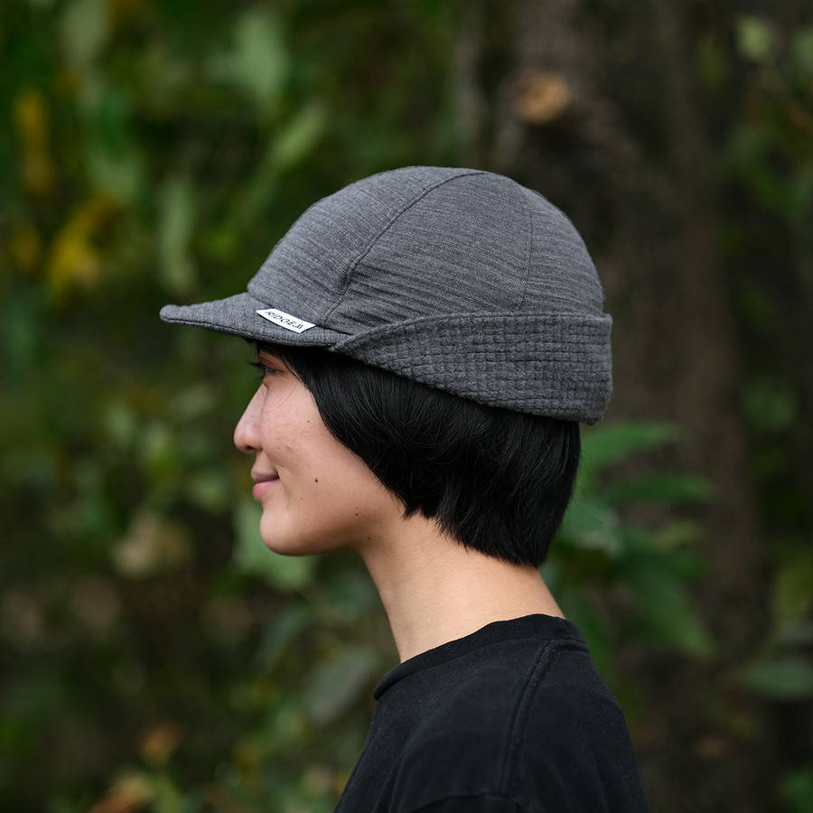 RIDGE MOUNTAIN GEAR（リッジマウンテンギア）/グリッドメリノ イヤマフキャップ/グレー/UNISEX