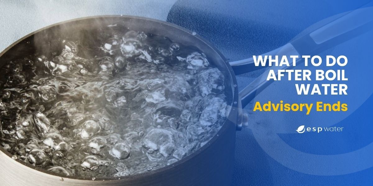 Boiling water ,about post-boil advisory ends.