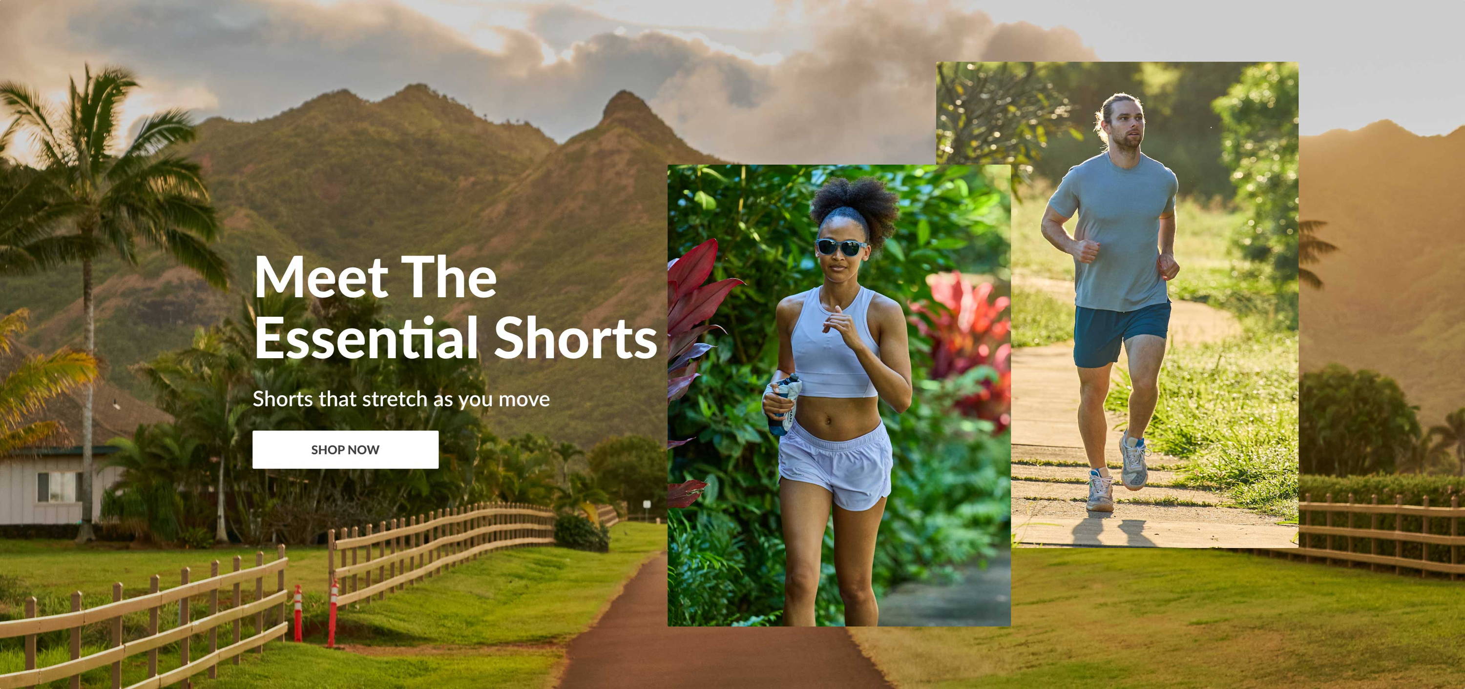 Meet The Essential Shorts - Shorts That Stretch As You Move - SHOP NOW