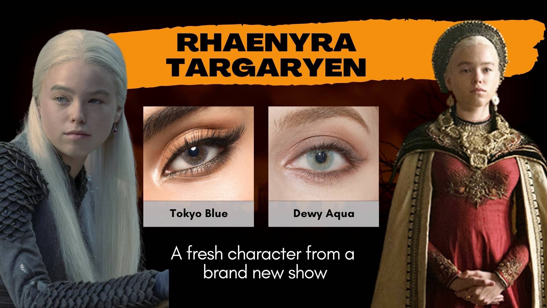 Rhaenyra Targaryen Halloween Look Color Contact Lenses