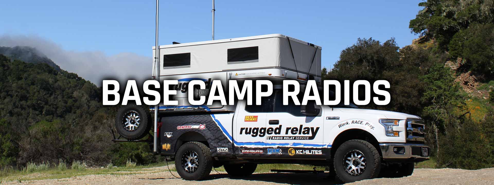 base camp and pit support radios and telescoping antennas