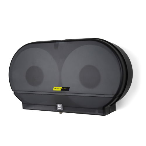 Large jumbo toilet paper dispenser customized with company logo