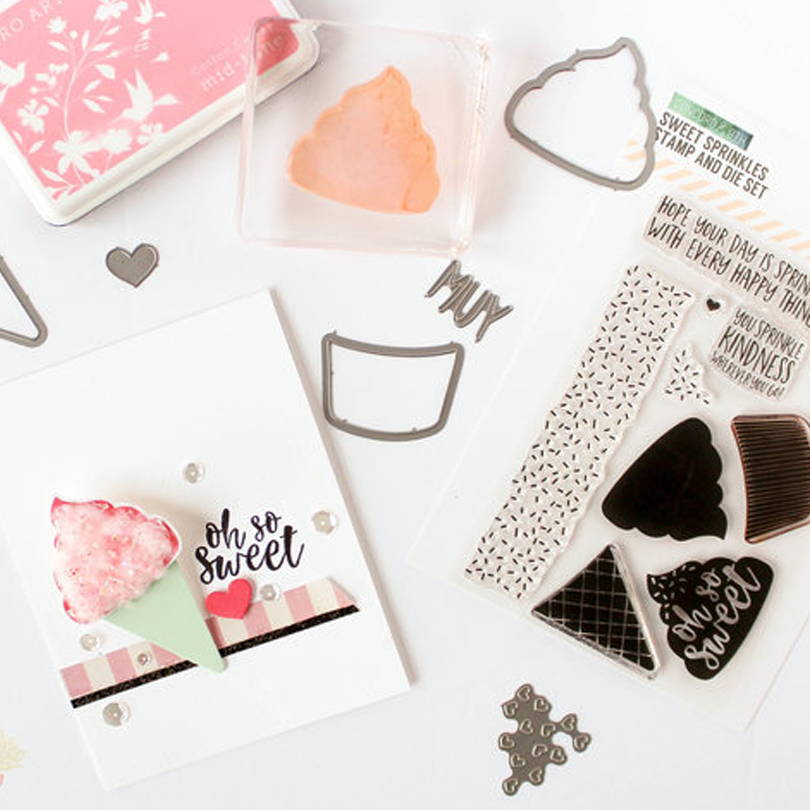 UWF Sweet Sprinkles cotton candy card by Carissa Wiley