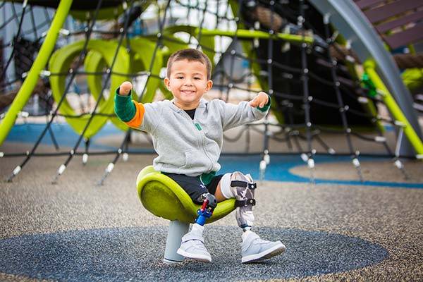 Child on playground