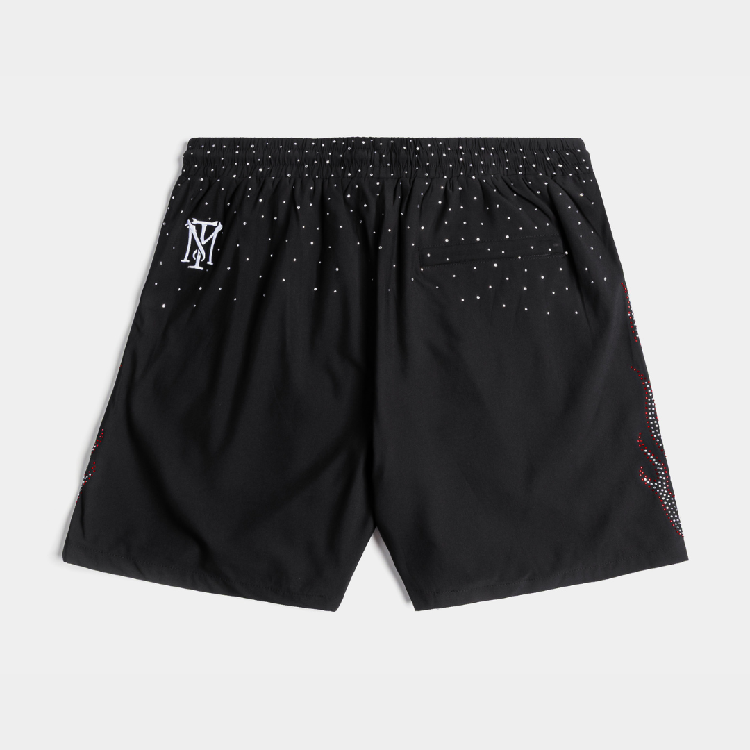 Black shorts featuring 