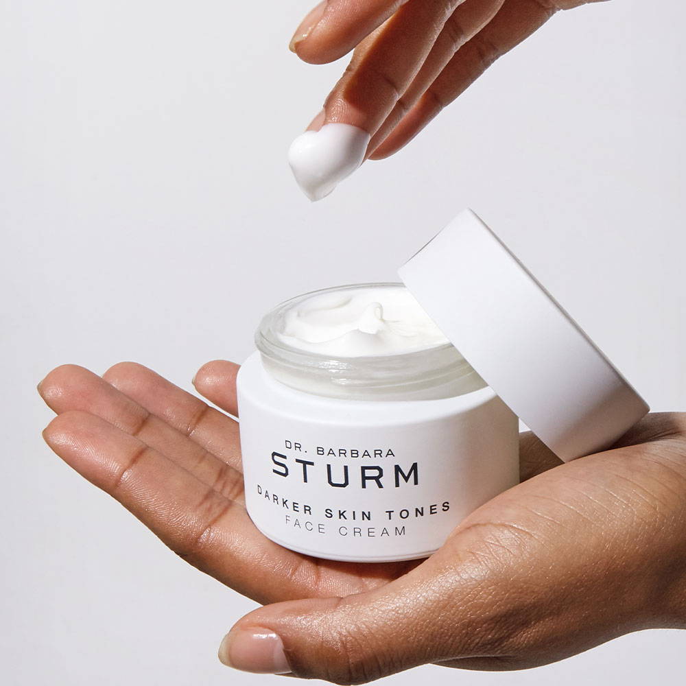 Darker skin tones face cream