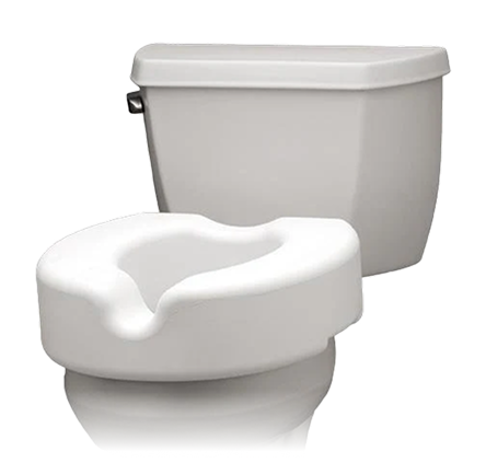 Raised toilet seat
