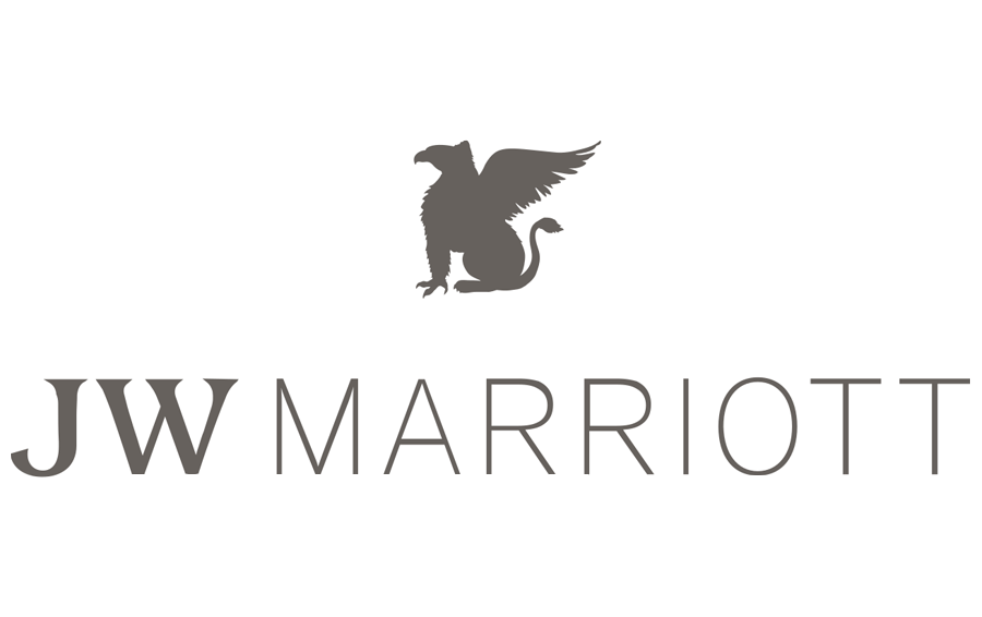 JW Marriott logo with a stylized griffin emblem.