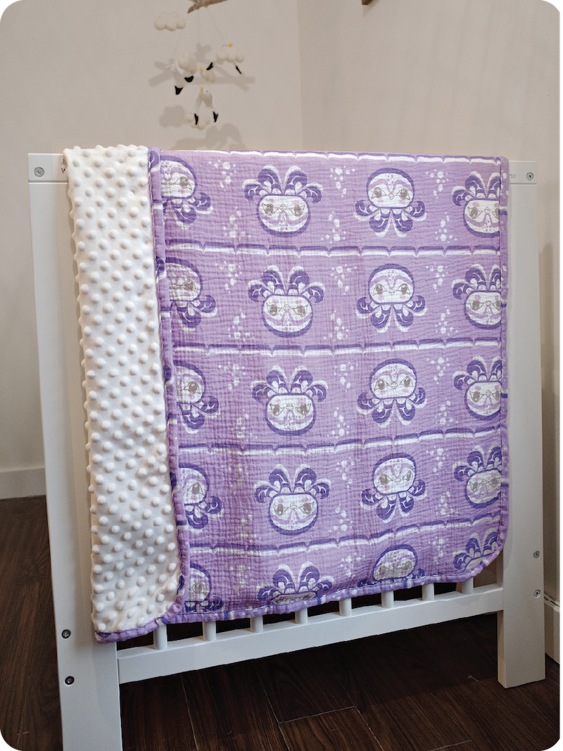 Baby Octopus Baby Blanket by Yasakw (Shelly Samuels), Haida, Kwakwaka'wakw