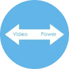 video and power icon