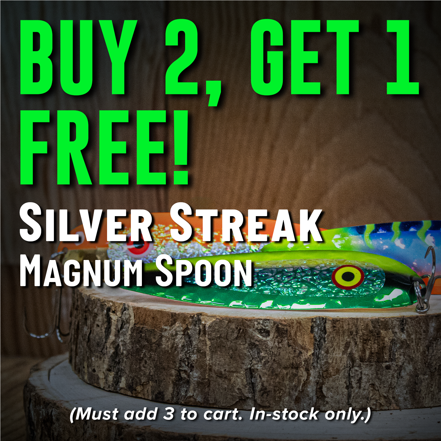 Buy 2, Get 1 Free! Silver Streak Magnum Spoon (Must add 3 to cart. In-stock only.)