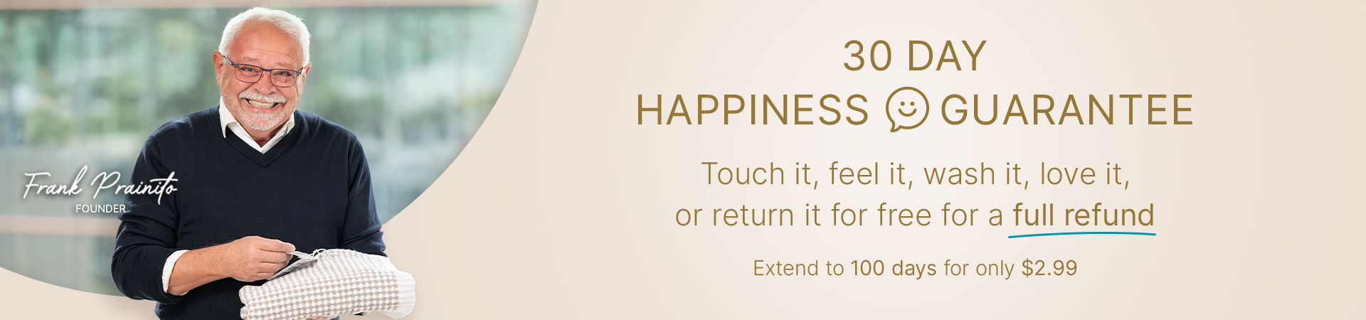 30-day happiness guarantee