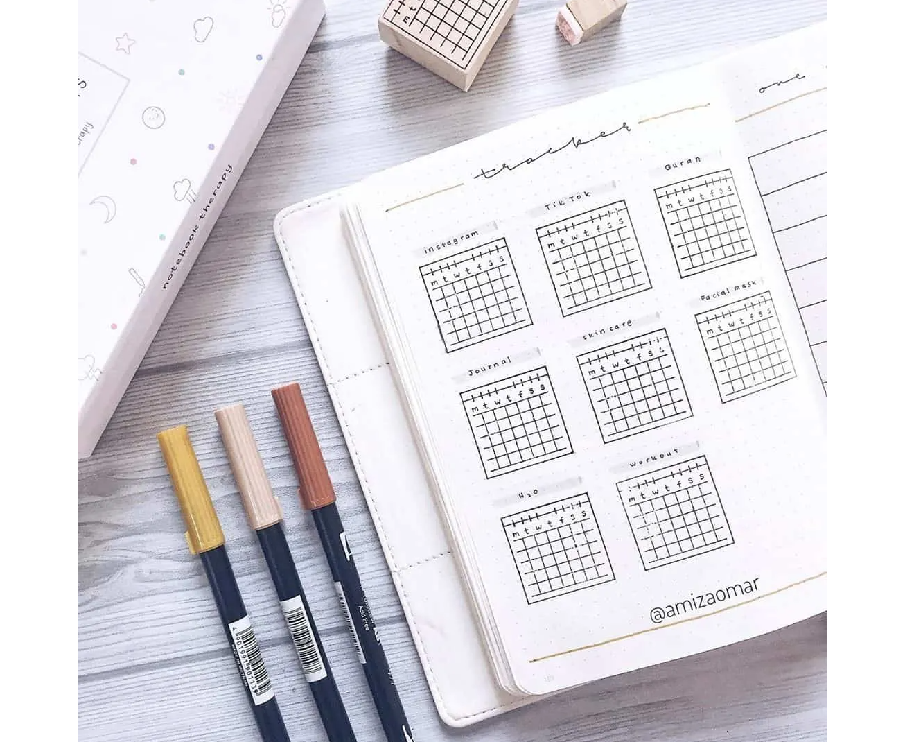 Bullet Journal Grid Spacing Guides For All Notebook Sizes