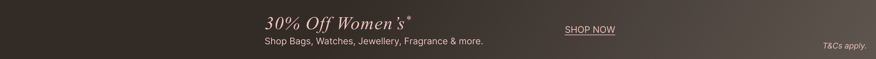 30% Off Women's Collections