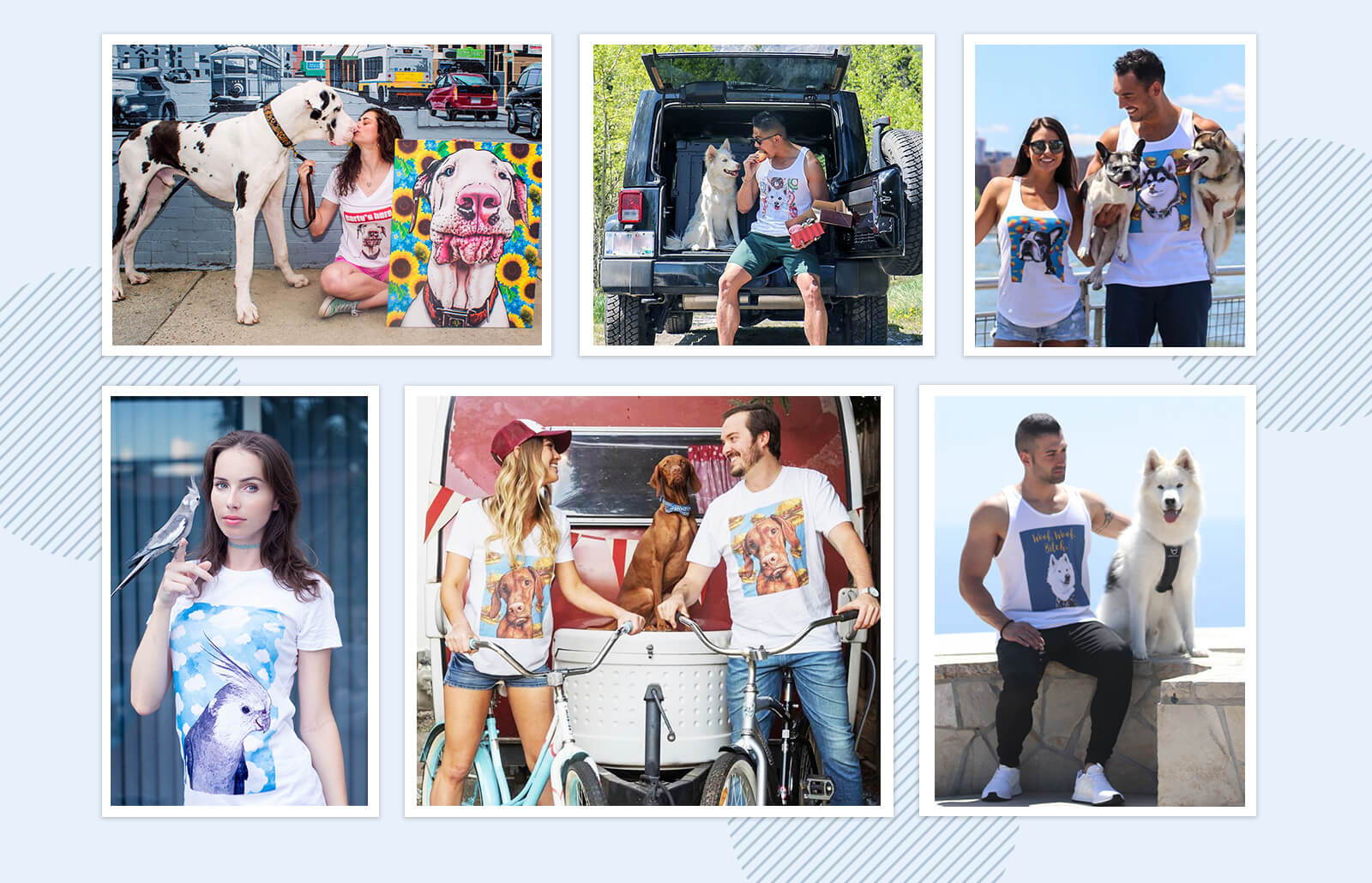 collage of pop your pup influencers