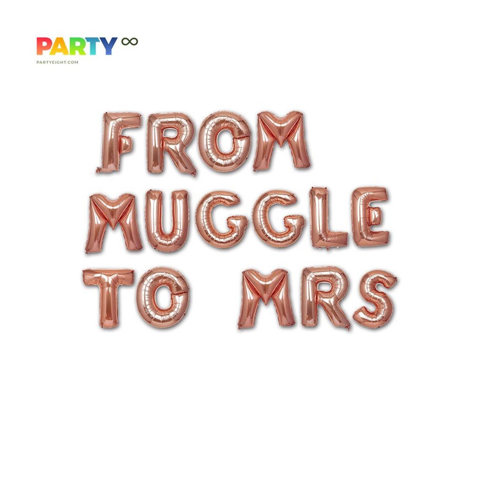 FROM MUGGLE To MRS balloons banner | Bachelorette Party Balloon Decorations| fantasy Bach Party Balloons