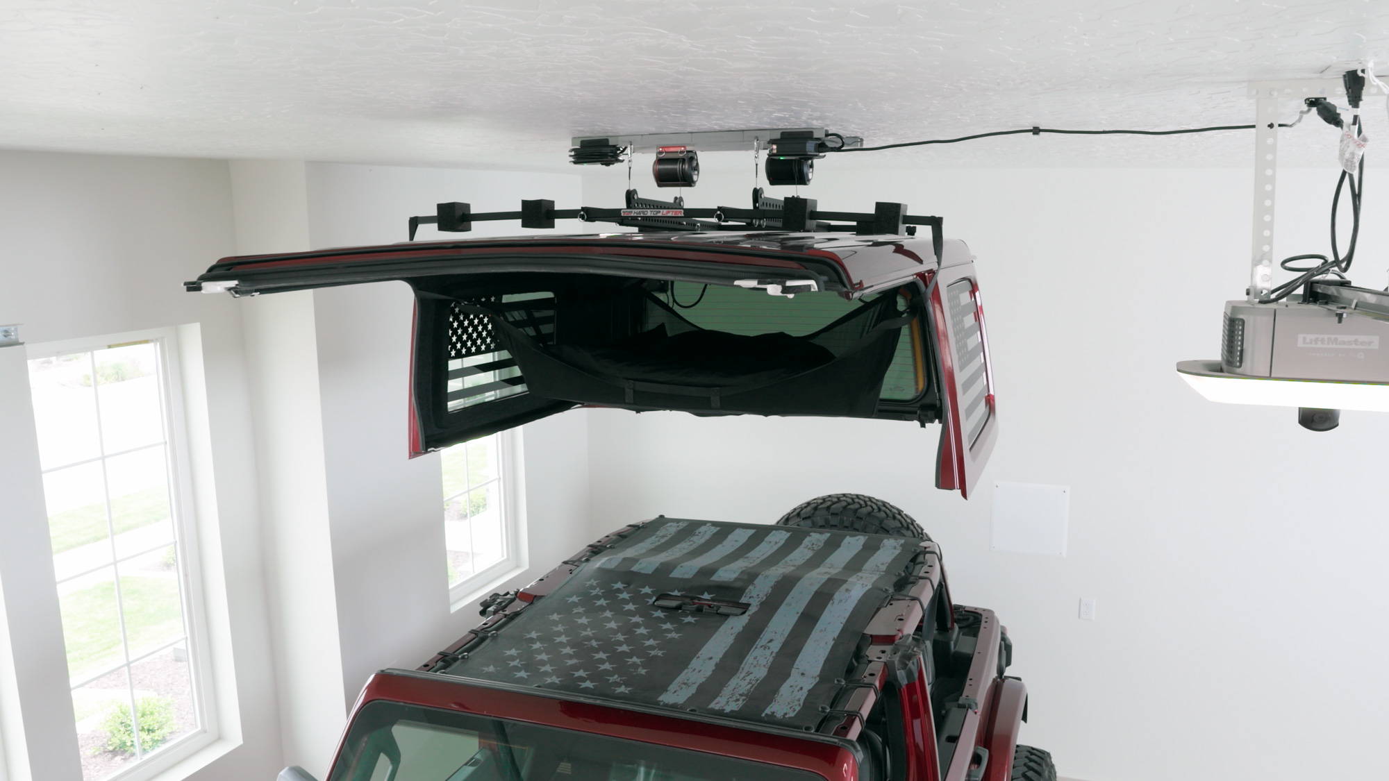 Store your freedom panels on the ceiling 