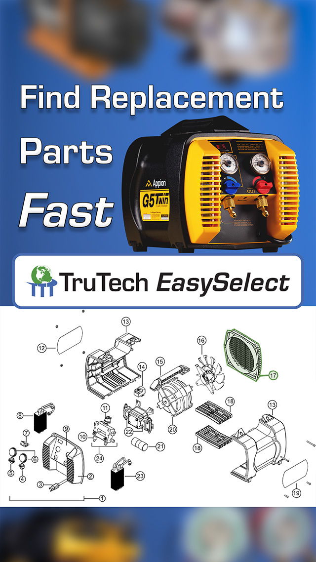 Find replacement parts fast with TruTech EasySelect replacement part finder!