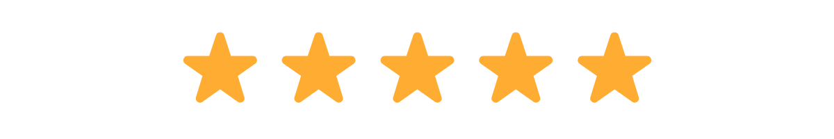 Five yellow stars for review section