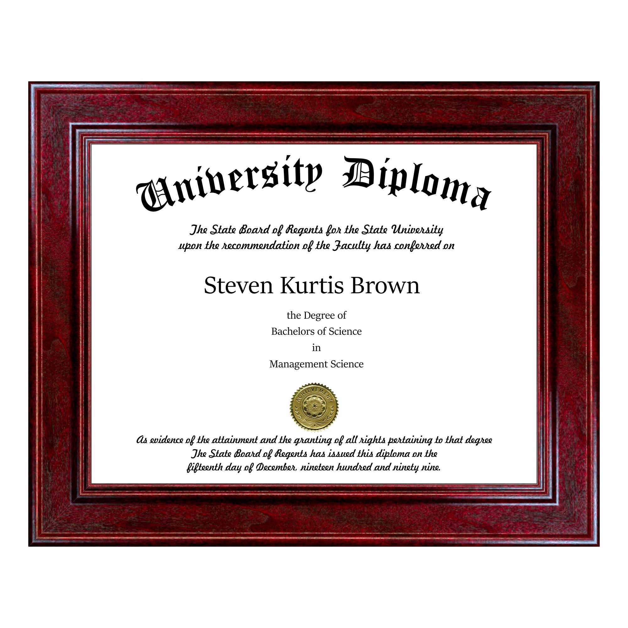 Diploma Frame Layouts