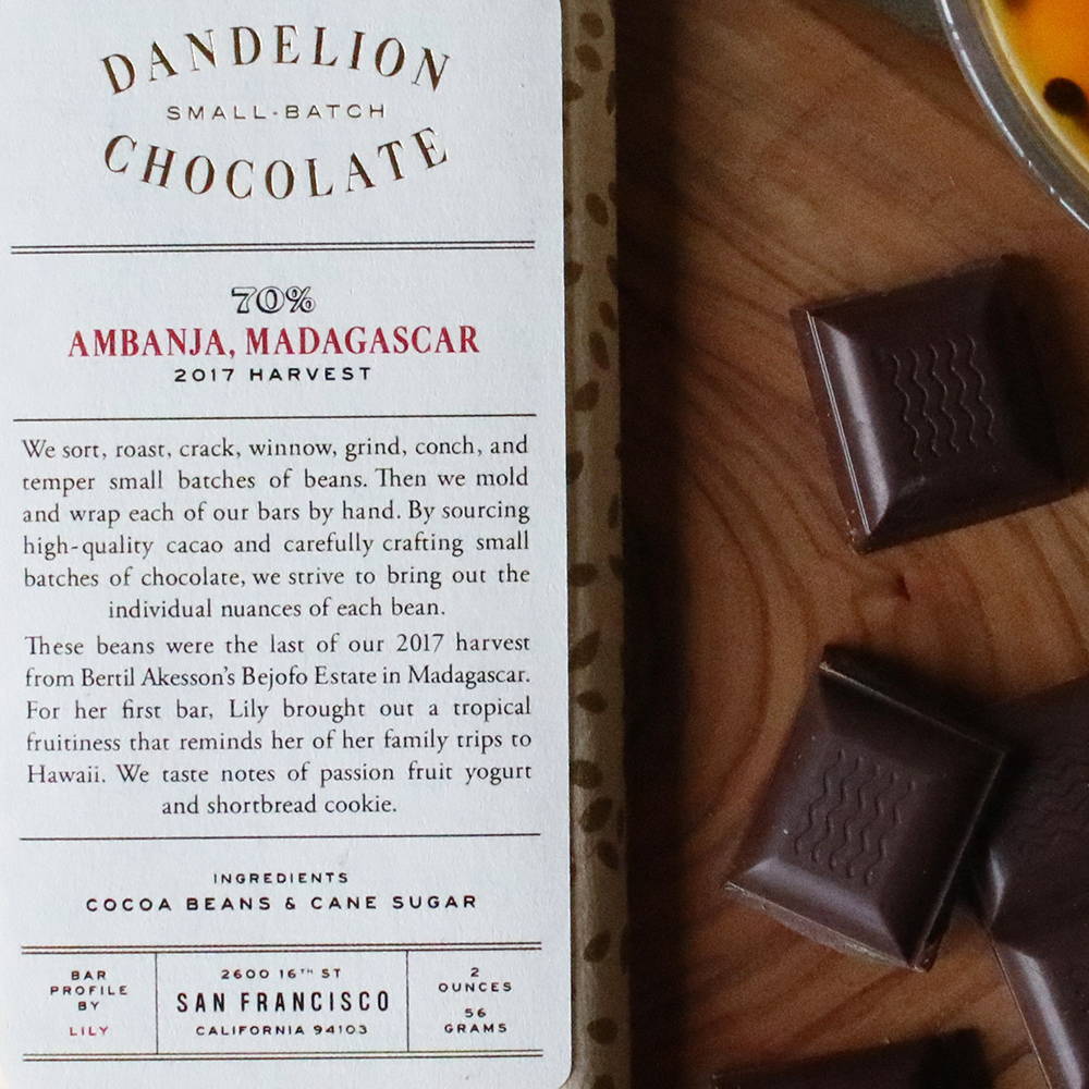 アンバンジャ マダガスカル 70 Dandelion Chocolate 公式サイト
