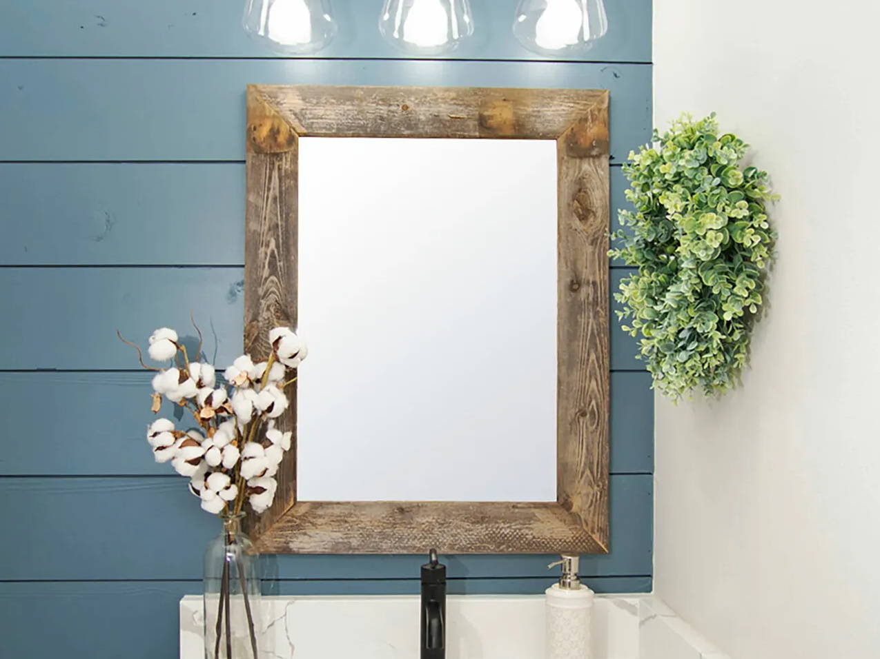 rustic farmhouse vanity mirror