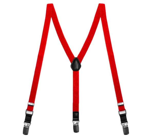 Boys' red suspenders