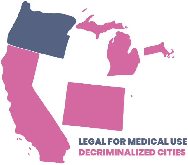 legalization and decriminalization map