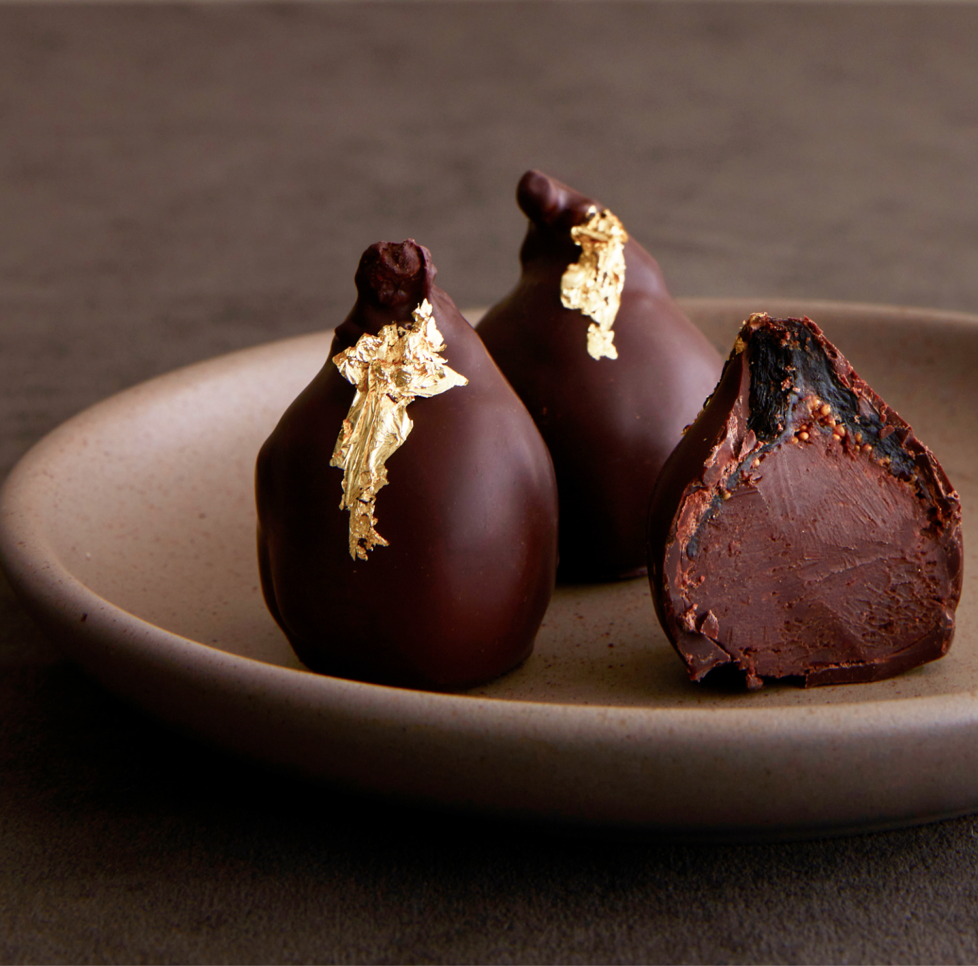 Chocolate-Dipped Fig Truffles