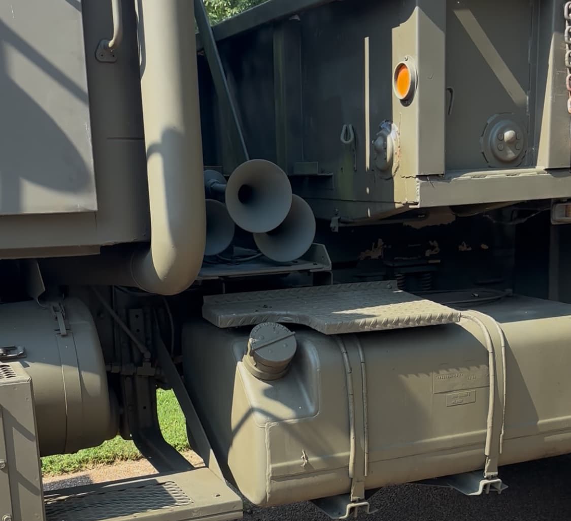 Outlaw Train Horn installed on 1991 BMY M923A2 5-Ton Military 6x6 Cargo Truck