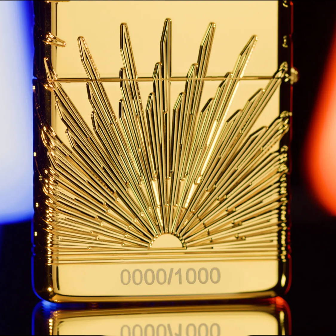 Close up shot of the consecutively numbering on the Lights At All Times Design Collectible.