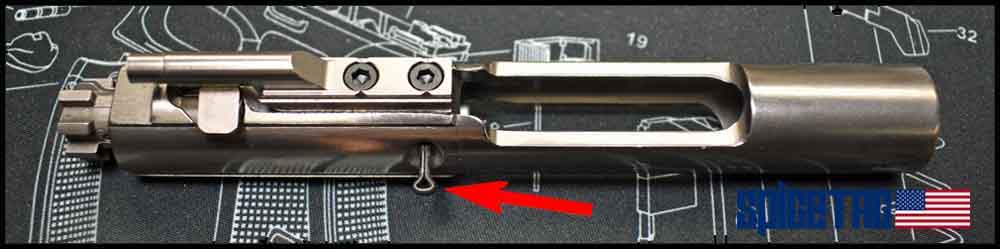 Firing pin retaining pin alignment for smooth insertion